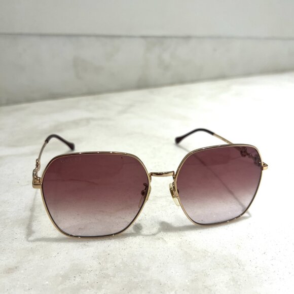 GUCCI - Square-Frame Sunglasses - Picture 5 of 10